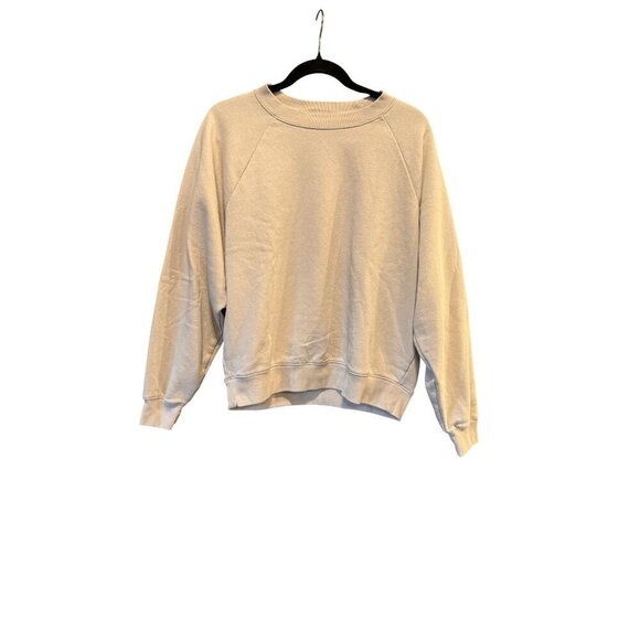 The Gap Beige Long Sleeve Crew Neck Sweater Women's Size Medium - Picture 1 of 9